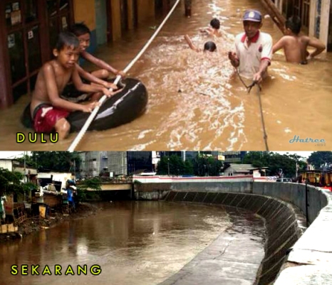 Banjir sebelum dan sesudah